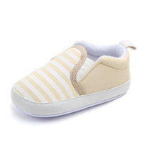 
              Brand New Pram Newborn Toddler Baby Girls Boys Kids Infant First Walkers Striped Classic Shoes Loafers Casual Soft Shoes Tummytastic
            