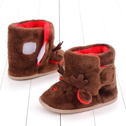 Christmas winter warm baby boots plush cartoon baby shoes Tummytastic
