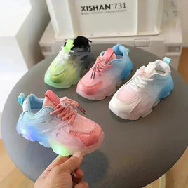 Fashion Personality Light Up Children's Shoes Male