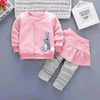 
              Girls' Spring Clothes for Girls' Infants and Toddlers' Spring Cotton Clothes Suits
            