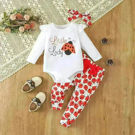 Infant Toddler Long Sleeve Bowknot Two-piece Set