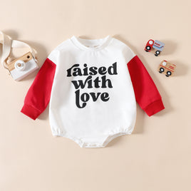 Valentine's Day Infant Toddler Jumpsuit Letter Printing