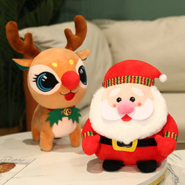 Cartoon Christmas Elk Plush Toys Give Girls Dolls