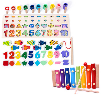 Children 3D Alphabet Number Puzzle Baby Colorful Geometric Digital Letter Educational Toy Tummytastic