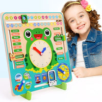 
              Montessori Wooden Toys Baby Weather Season Calendar Clock Time Cognition Preschool Educational Teaching Aids Toys For Children Tummytastic
            