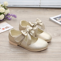 
              Leather Bowknot Princess Shoes
            