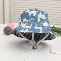 
              Children's Fisherman Hat Printed Basin Hat For Boys And Girls
            