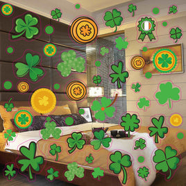 Cross-border Irish Window Sticker St. Patrick's Day Window Sticker Clover Glass Sticker Tummytastic