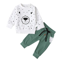
              Children's Long Sleeve T-shirt Two Piece Bear Set
            