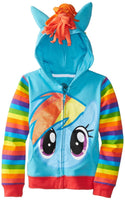 
              Printed Jacket Foreign Trade Hot Style Girls Rainbow Pony Sweater Hoodie Tummytastic
            
