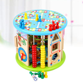 Treasure Box Toys Multifunctional 10-in-one Puzzle Bead Around Wooden Toys Tummytastic