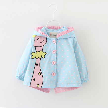 New Windbreaker Baby Girl's Jacket For Infants And Children Aged 1-2-3-4 Tummytastic