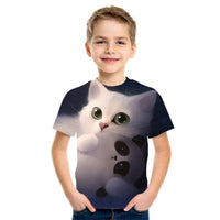 
              3D Digital Printing Short Sleeve Fashion Kids T-shirt Top Tummytastic
            