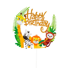 Party Decoration Animal Balloon Happy Birthday Boy Party Decoration Cake Card Tummytastic