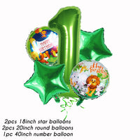 
              Party Decoration Animal Balloon Happy Birthday Boy Party Decoration Cake Card Tummytastic
            
