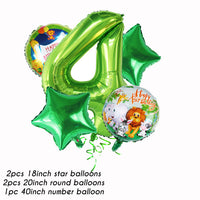 
              Party Decoration Animal Balloon Happy Birthday Boy Party Decoration Cake Card Tummytastic
            