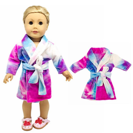 18 Inch Girl Doll Clothes Colorful Nightgown Doll Clothes Pajamas Accessories Tummytastic