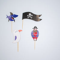 
              Disposable Pirate Party Decorations Disposable Paper Plates, Tablecloths, Paper Bags, Cake Inserts Tummytastic
            