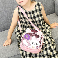 
              Children's Bags, Girls' Messenger Bags, Girls, Cute Bunny, Sequined One-shoulder Backpack Tummytastic
            