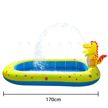 Inflatable Cartoon Dinosaur Fountain Swimming Pool Children's Kindergarten Outdoor Water Baby Watering Toys Tummytastic