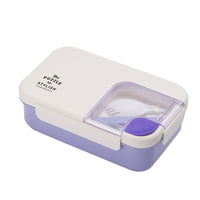 
              Square Compartment Lunch Lunch Box Canteen Plastic Lunch Box Microwaveable Heating Tummytastic
            