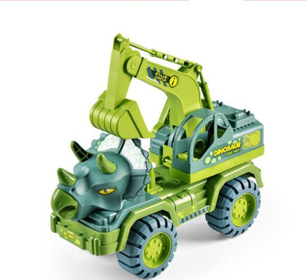 Children's Toy Car Dinosaur Engineering Vehicle Digging Transport Truck Tummytastic