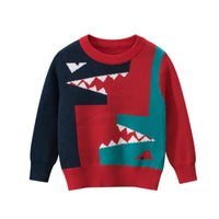 
              Children's dinosaur sweater
            