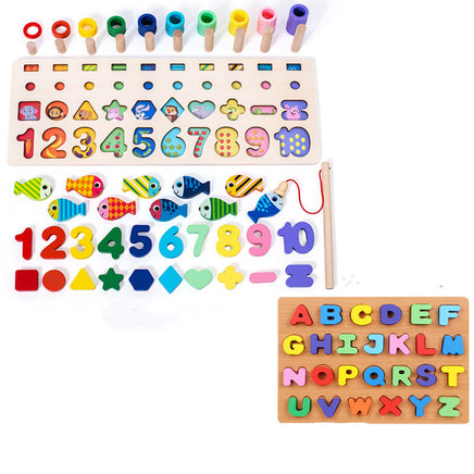 Children 3D Alphabet Number Puzzle Baby Colorful Geometric Digital Letter Educational Toy Tummytastic