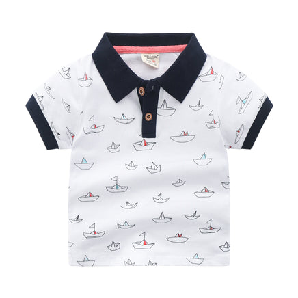 Children's Short-sleeved Polo Shirt Lapel T-shirt Tummytastic