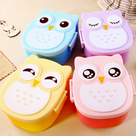 Owl Shape Kids Lunch Box Microwave Safe Tummytastic