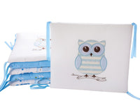 
              Baby Bedding Blue Owl Bed Backup Tummytastic
            