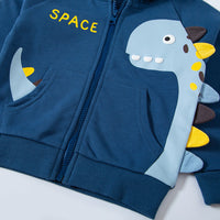 
              Children's Autumn Clothing Dinosaur Characteristic Coat Cardigan Tummytastic
            