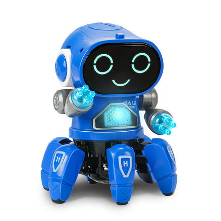 Electric Rock Robot, Music, Light, Automatic Walking, Swinging And Dancing Robot, Children's Toys Tummytastic