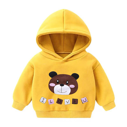 Boys And Girls Hooded Sweater And Cashmere Children's All-match Long-sleeved Clothes Tummytastic