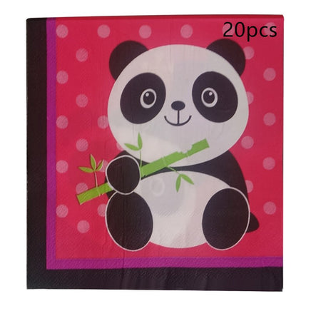 Panda children's birthday holiday party atmosphere supplies Tummytastic