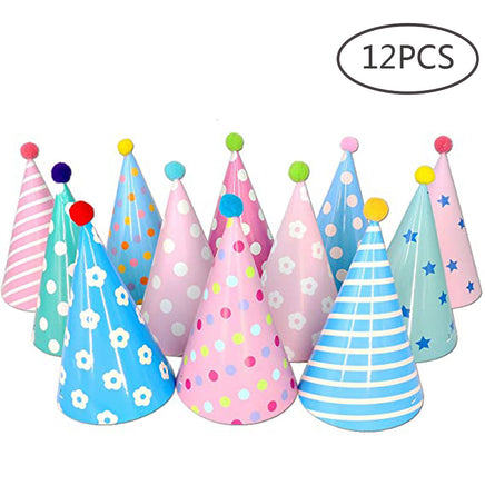 Colorful party hats Tummytastic