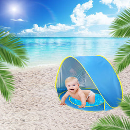 Children  Babies Beach  Tents Shade