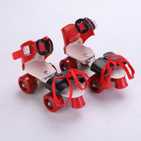 
              Roller Skates Double Row Pulley Four-wheeled Children's Adjustable Roller Skates Roller Skates
            