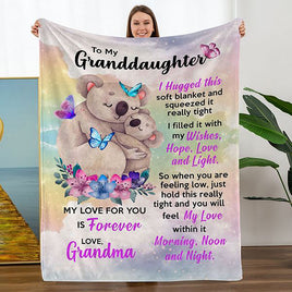 To My Granddaughter Koala Blanket Tummytastic