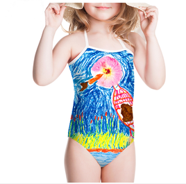 One-pieces Children's Swimwear Bathing Suit Printing Girls' Swimsuit Summer Baby Bodysuits Tummytastic