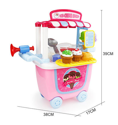 Kids Play Food And Ice Cream Truck Toy Cart Tummytastic