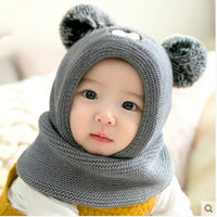 
              Toddler Boys And Girls Baby Woolen Hats Thickened To Keep Warm
            
