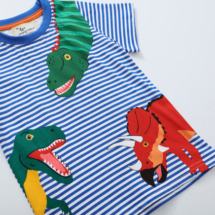 Children's Dinosaur T-shirt Boys Short Sleeve Sleeve Cartoon Kids Tummytastic