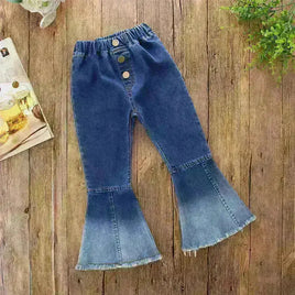 Children Fashion Jeans With Color Matching Horn Tummytastic