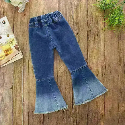 Children Fashion Jeans With Color Matching Horn Tummytastic