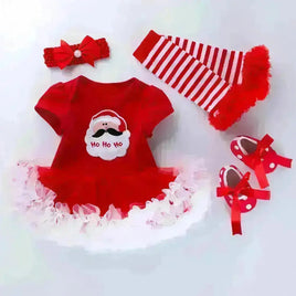 Children's Clothing Christmas Baby's Gown 4-piece Set Tummytastic
