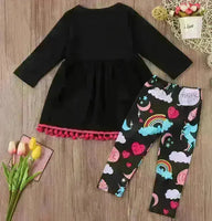 
              Girls Print Skirttrousers Two-piece
            