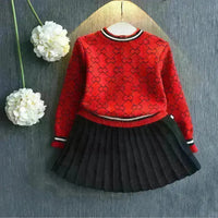 
              Girls' Suit All-match Sweater Knit Sweater
            