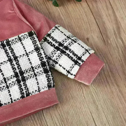 Plaid Print Baby Girl Suit Skirt Tummytastic