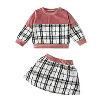 
              Plaid Print Baby Girl Suit Skirt Tummytastic
            
